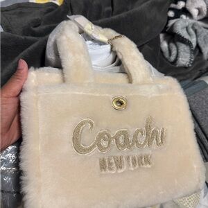 Coach Shearling Cargo Tote